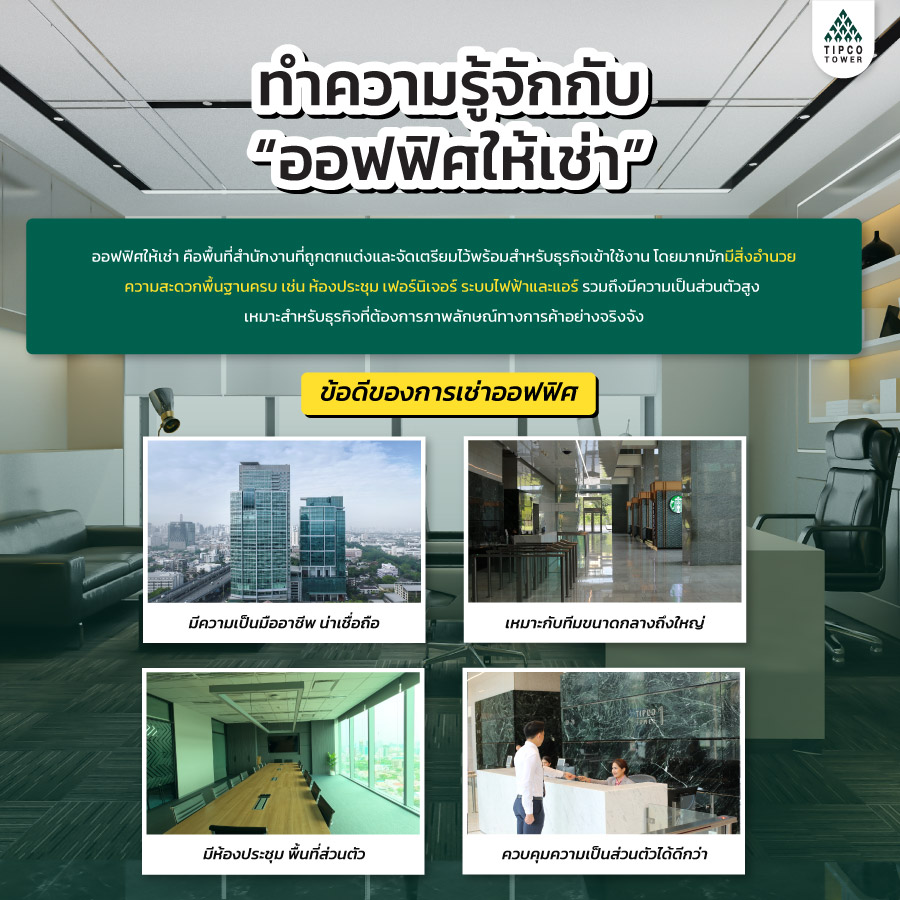ออฟฟิศให้เช่า VS Co-Working Space